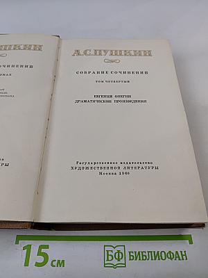 Собрание сочинений. Том четвертый. Евгений Онегин. Драматические произведения