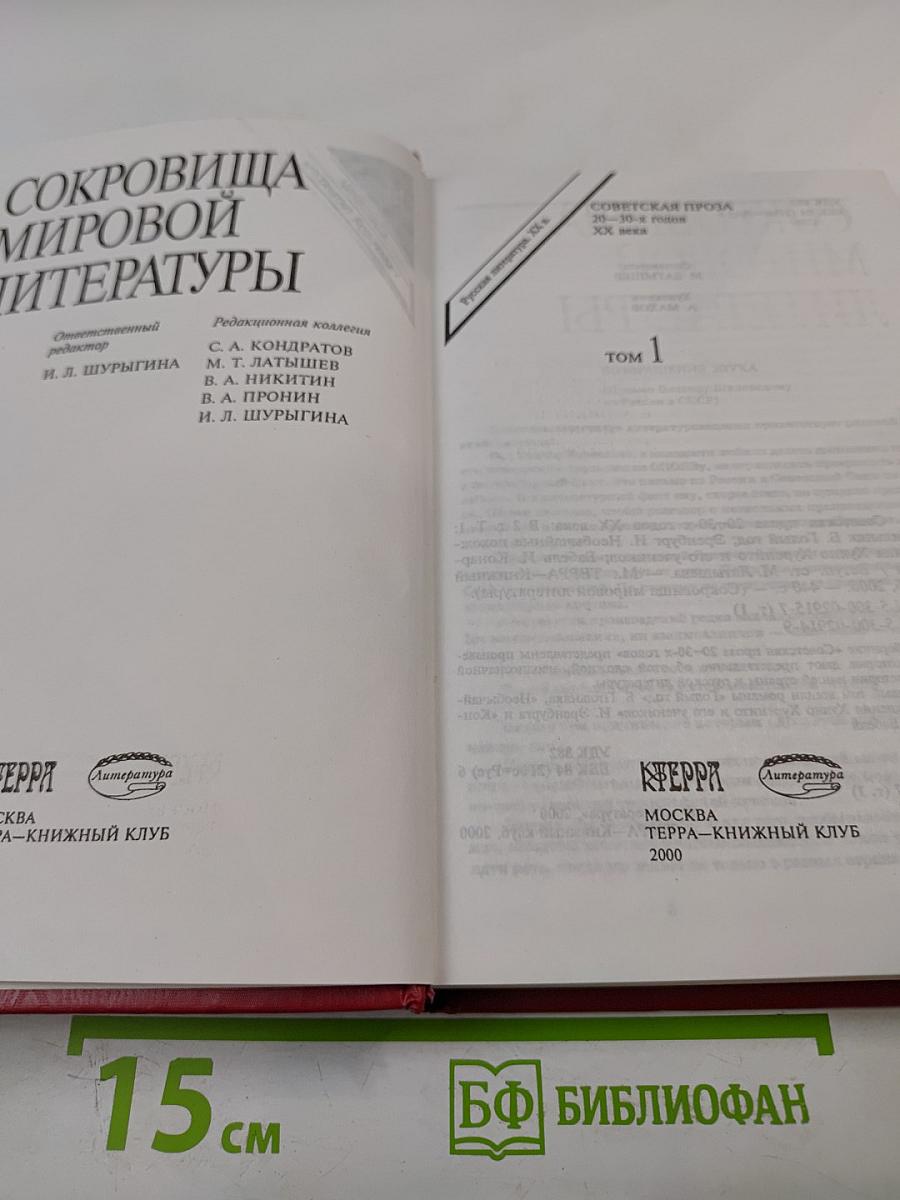 Сокровища мировой литературы. Советская проза 20-30-х годов. Том 1