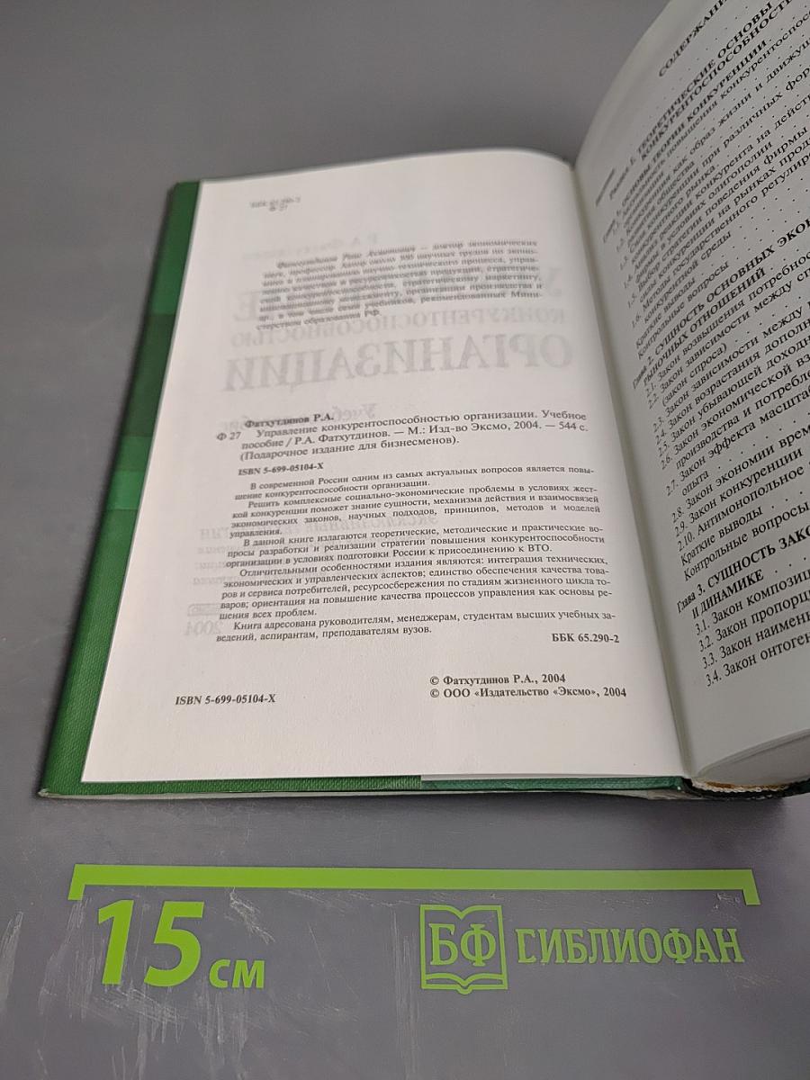 Управление конкурентоспособностью организации