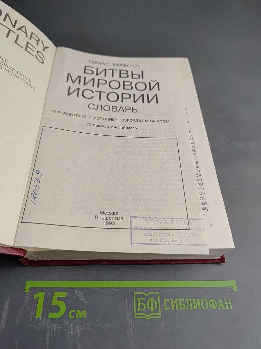 Битвы мировой истории. Словарь