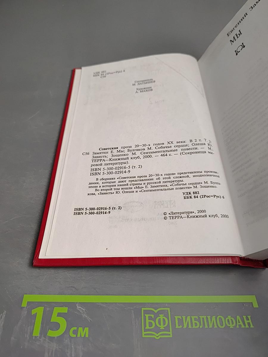Советская проза 20-30-х годов XX века. Том 2