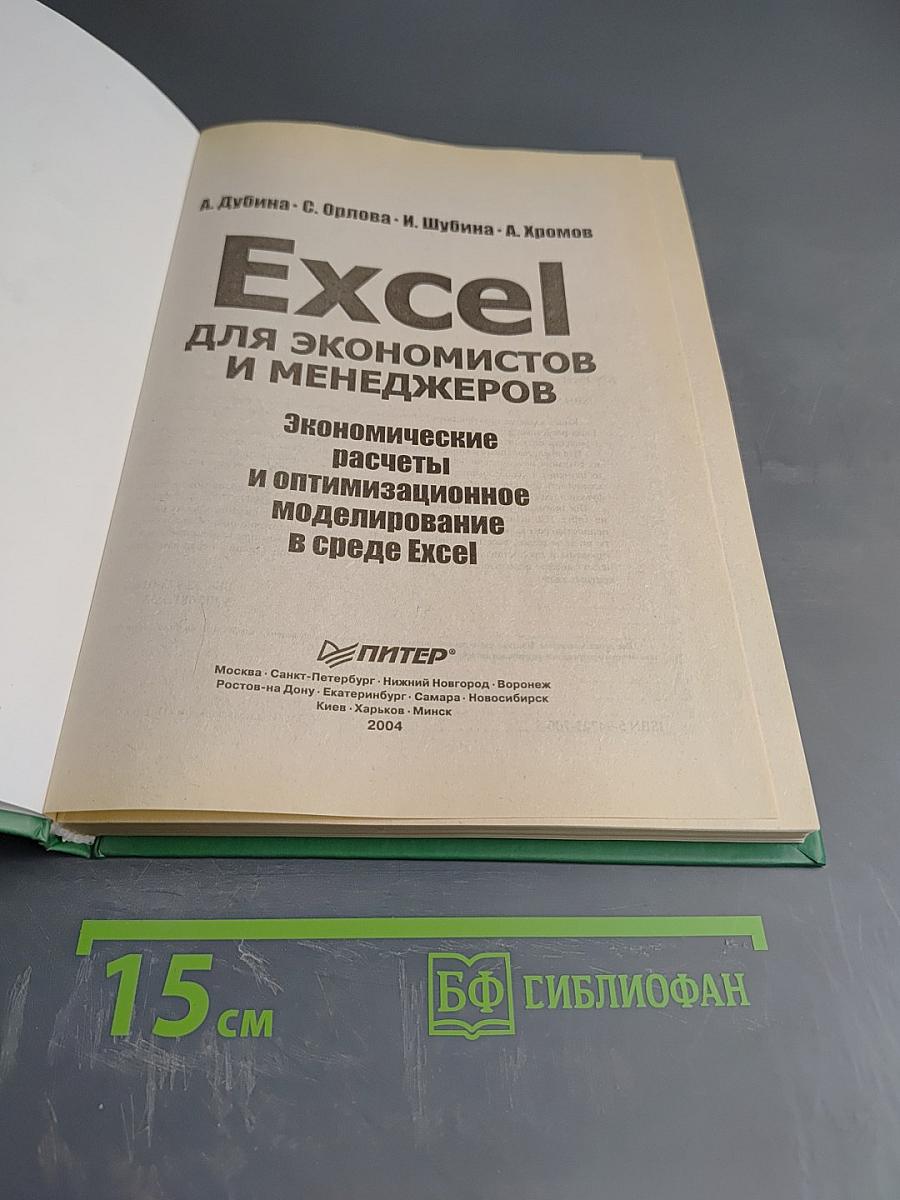 Excel для экономистов и менеджеров