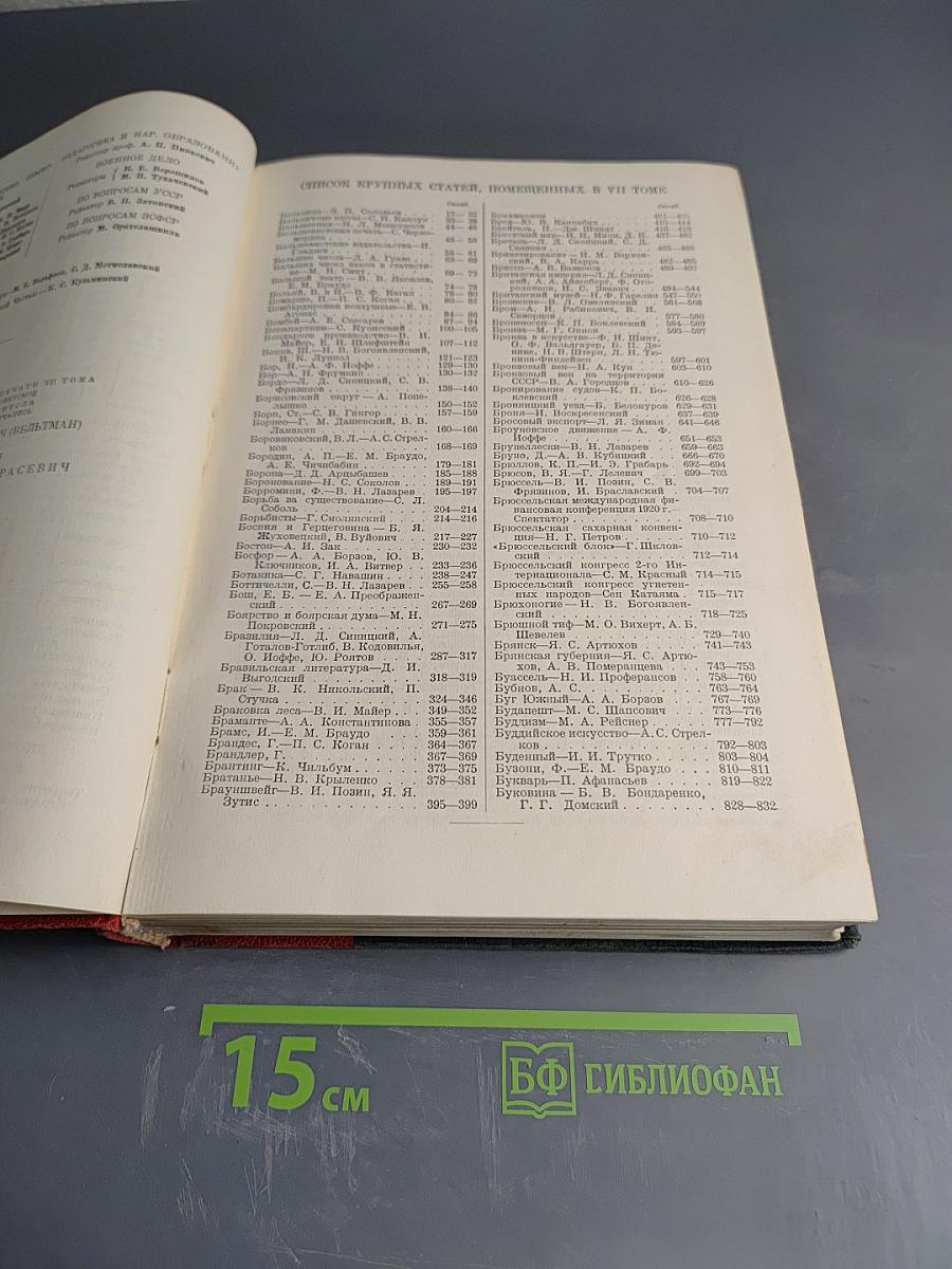Большая Советская Энциклопедия. Том Седьмой: Больница — Буковина