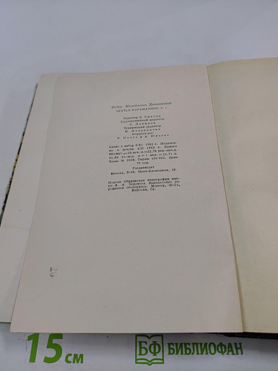 Братья Карамазовы. Том первый. Части I–II
