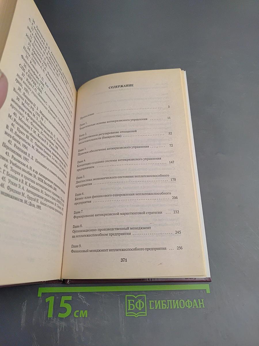 Теория антикризисного управления предприятием