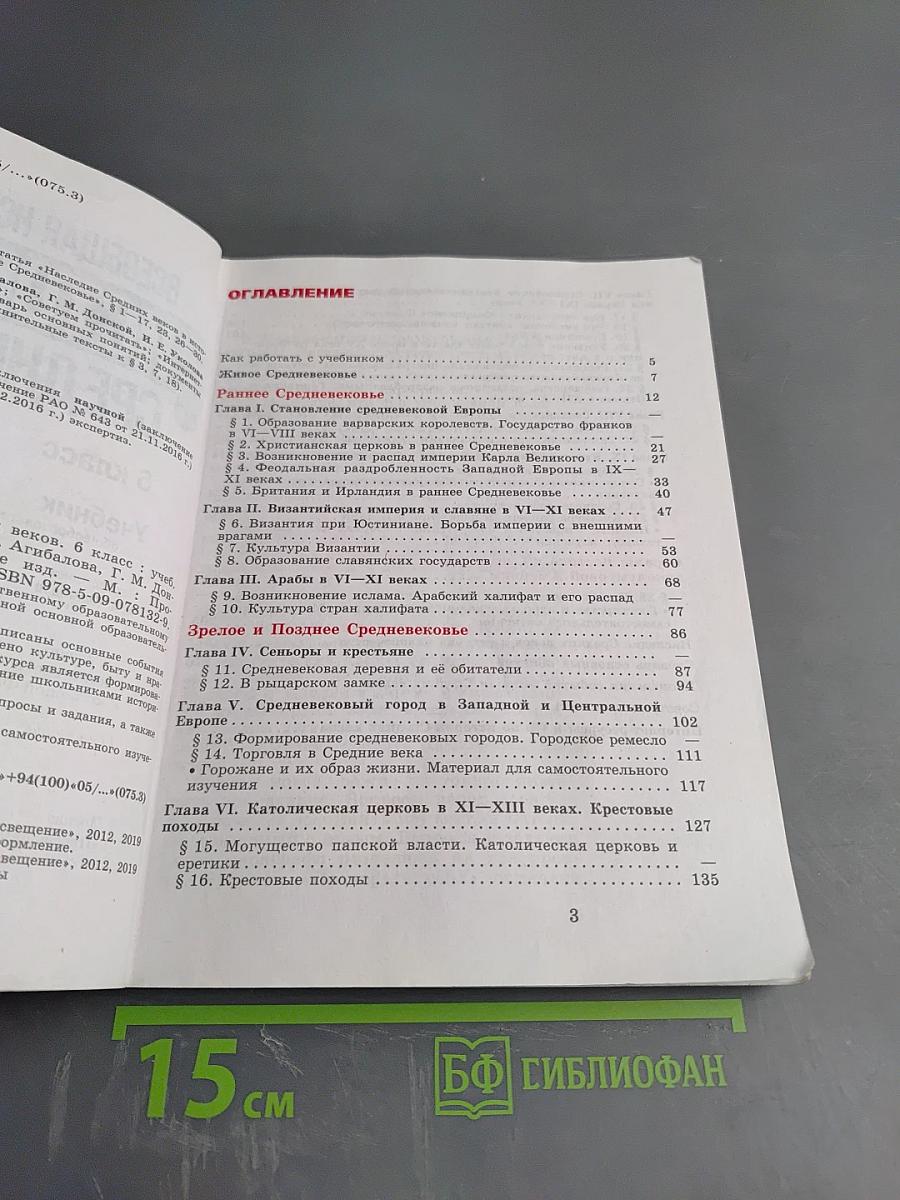Всеобщая история. История Средних веков. 6 класс