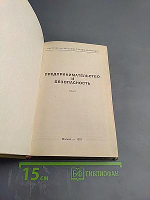 Предпринимательство и безопасность (Том 2)