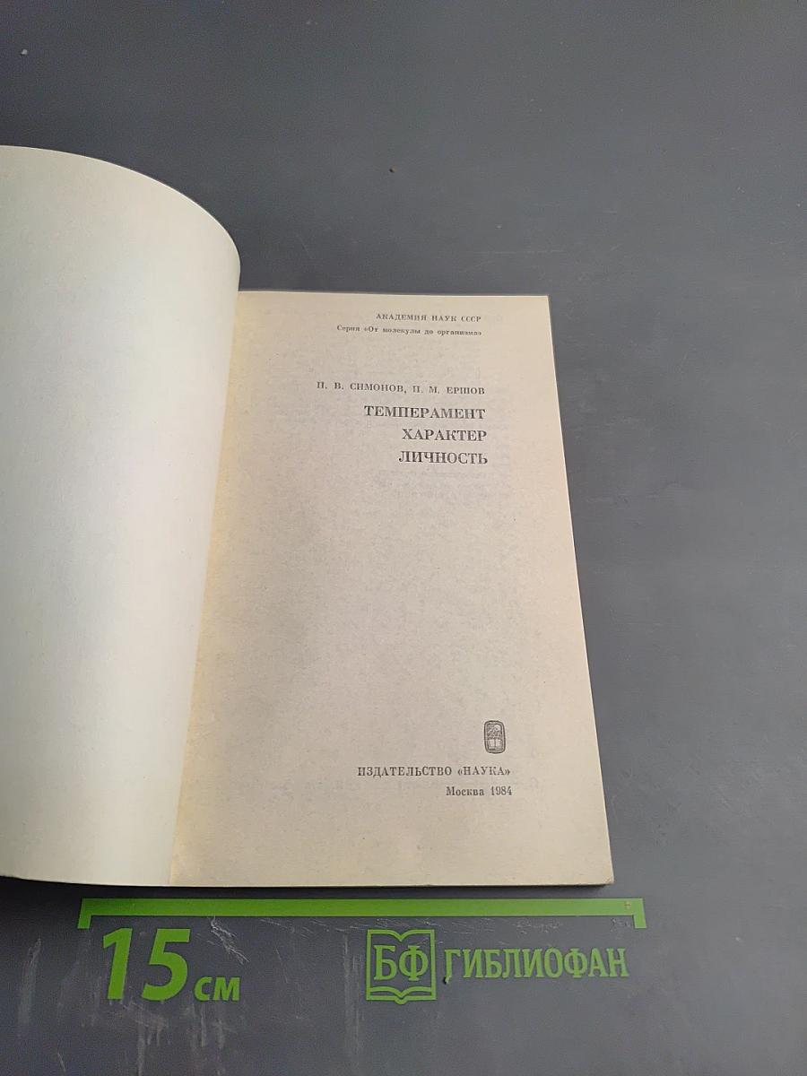 Темперамент. Характер. Личность