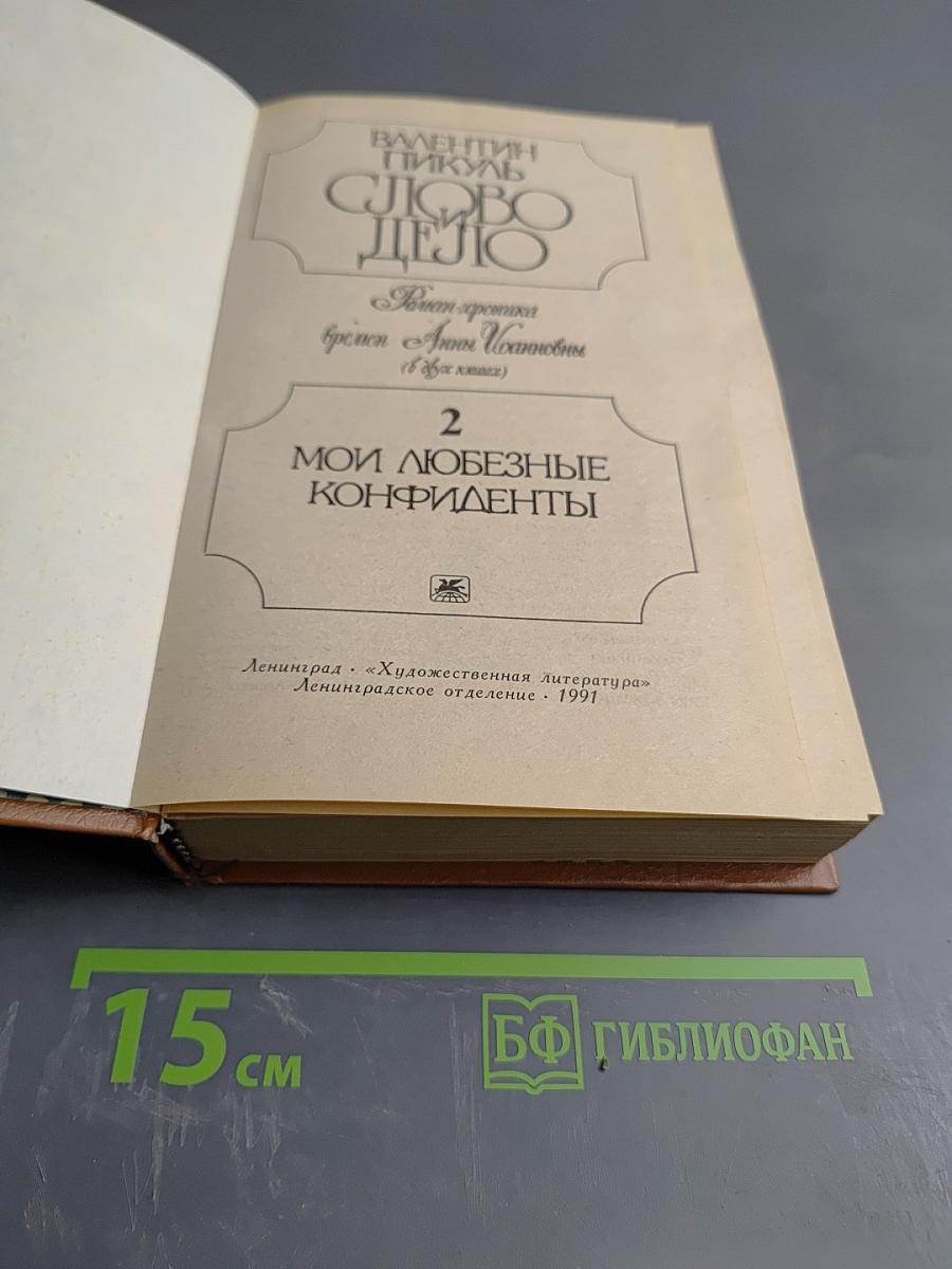 Слово и дело. Роман-хроника времен Анны Иоанновны. Книга 2: Мои любезные конфиденты