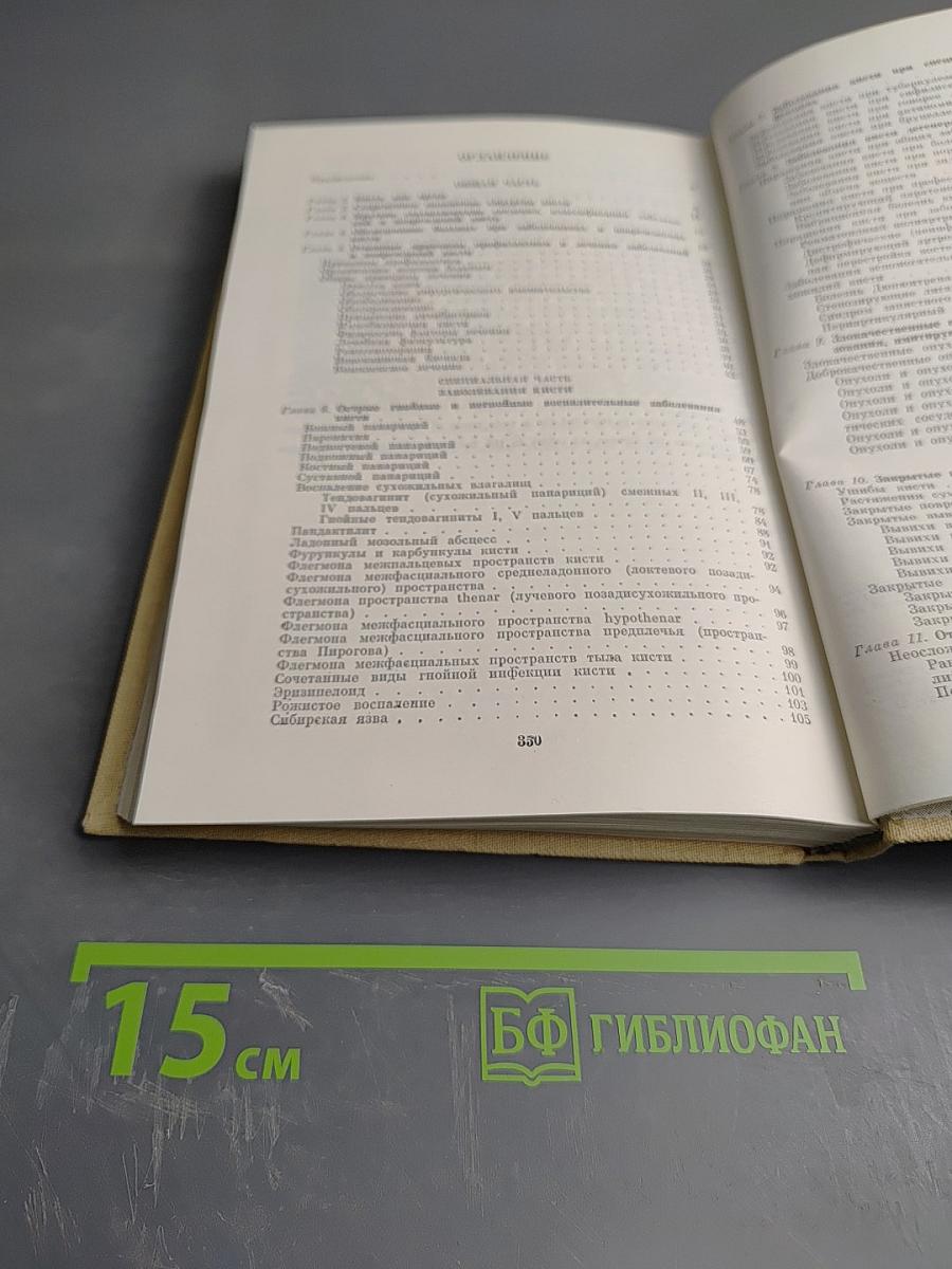 Хирургия заболеваний и повреждений кисти