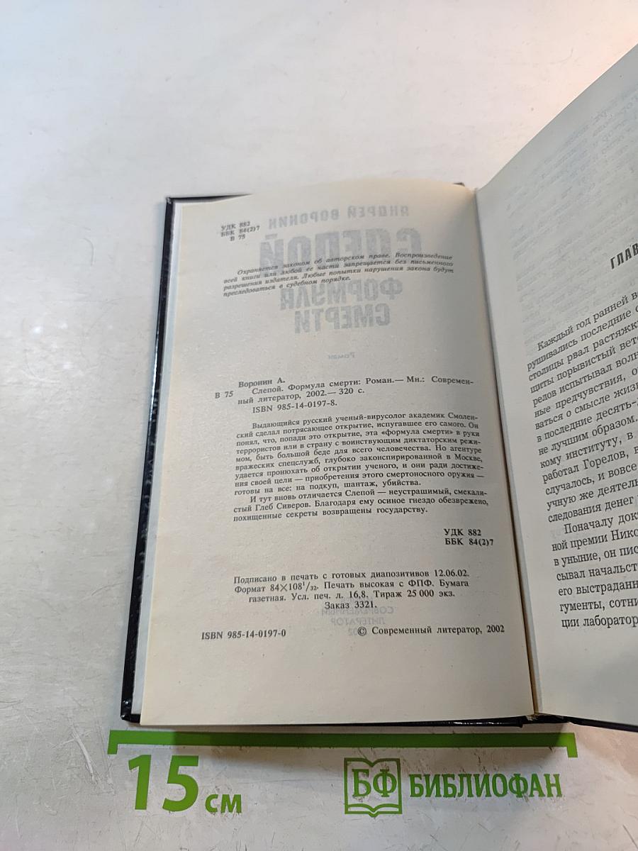 Слепой. Формула смерти