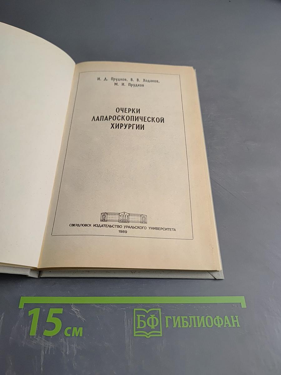 Очерки лапароскопической хирургии