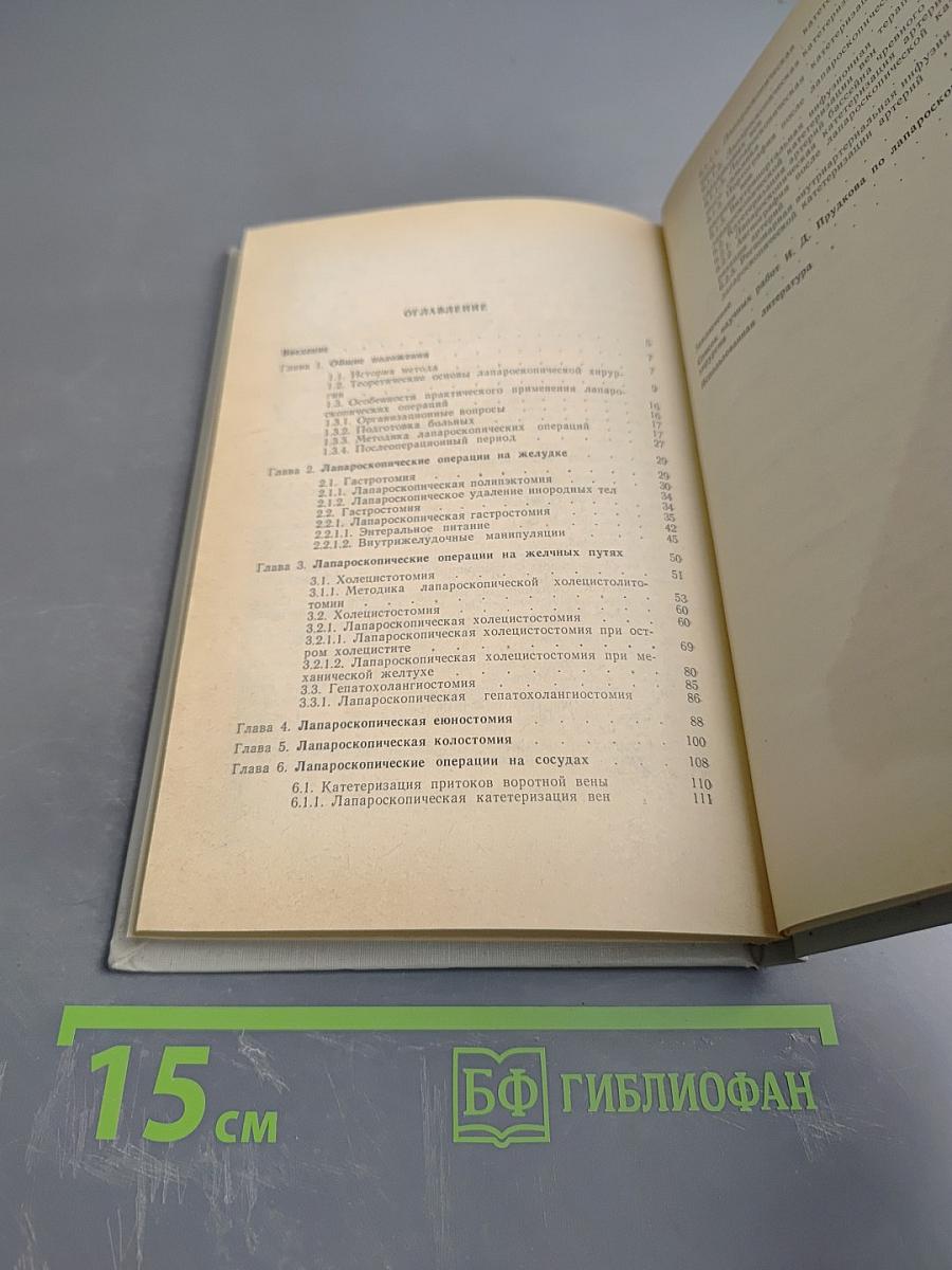 Очерки лапароскопической хирургии