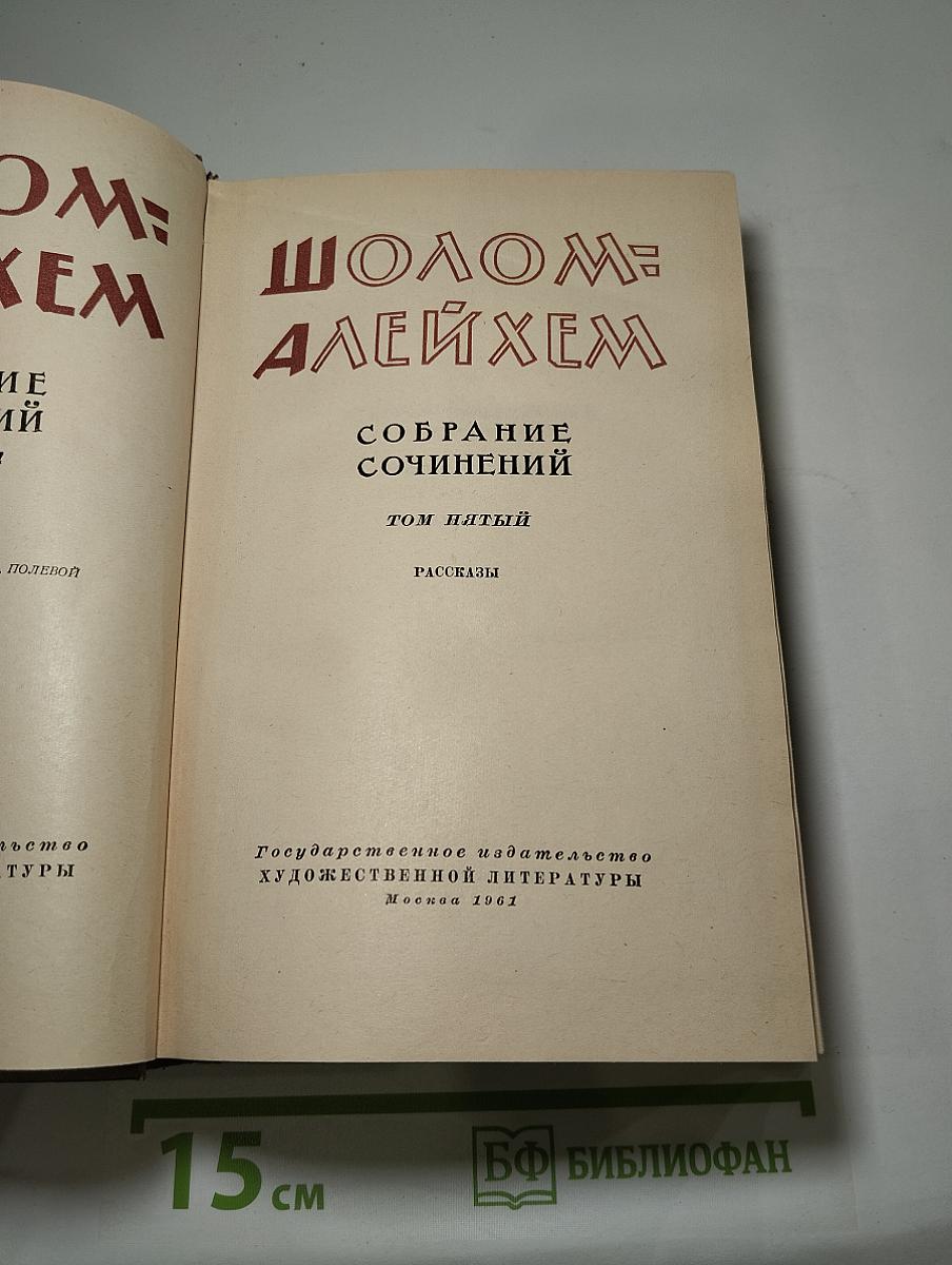 Собрание сочинений. Том 5. Рассказы