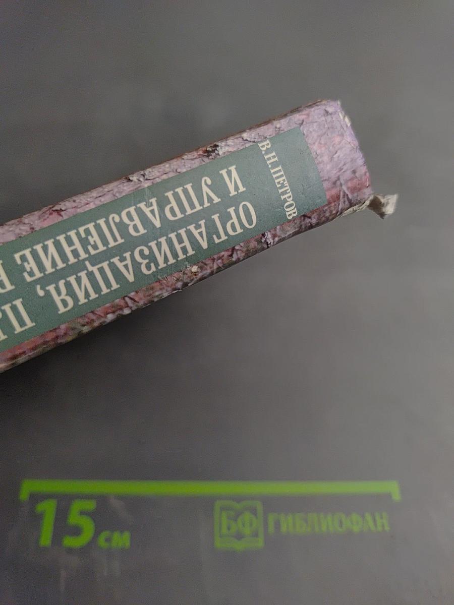 Организация, планирование и управление в лесном хозяйстве