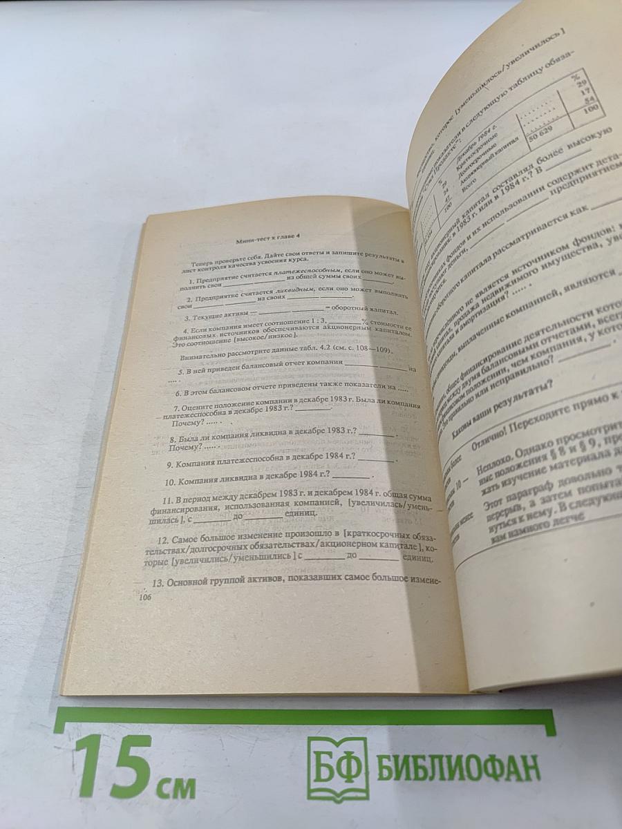 Как читать балансовый отчет