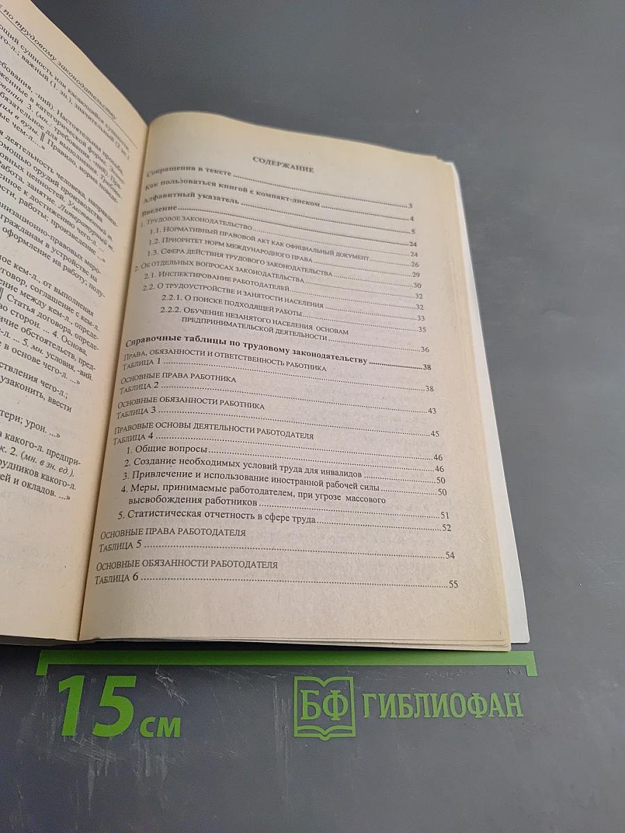 Справочник по трудовому законодательству для работника и работодателя