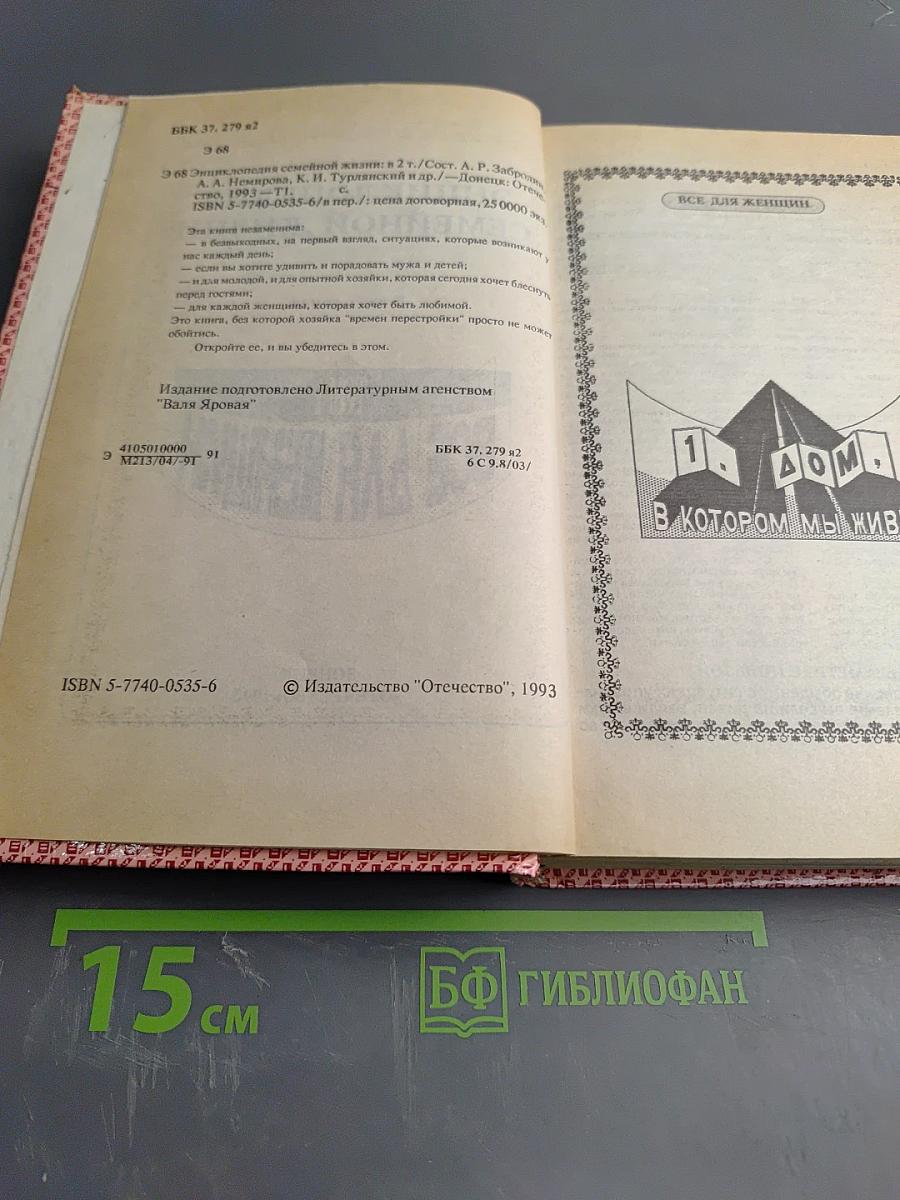 Энциклопедия семейной жизни. Том 1. Всё для женщин