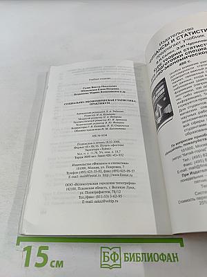 Социально-экономическая статистика: Практикум