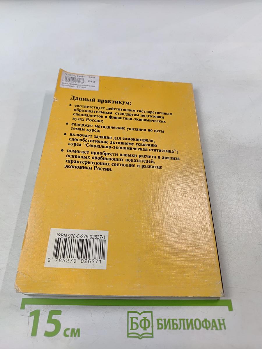 Социально-экономическая статистика: Практикум