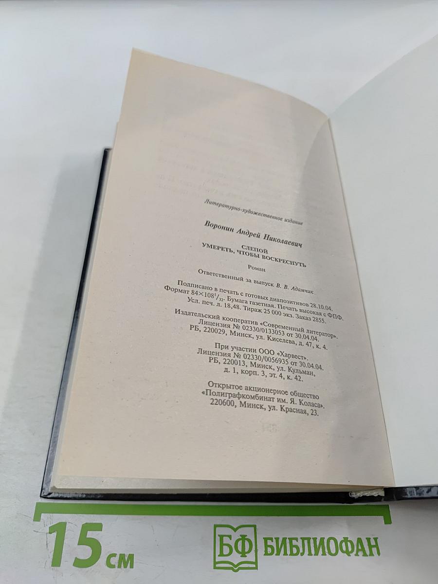 Слепой. Умереть, чтобы воскреснуть