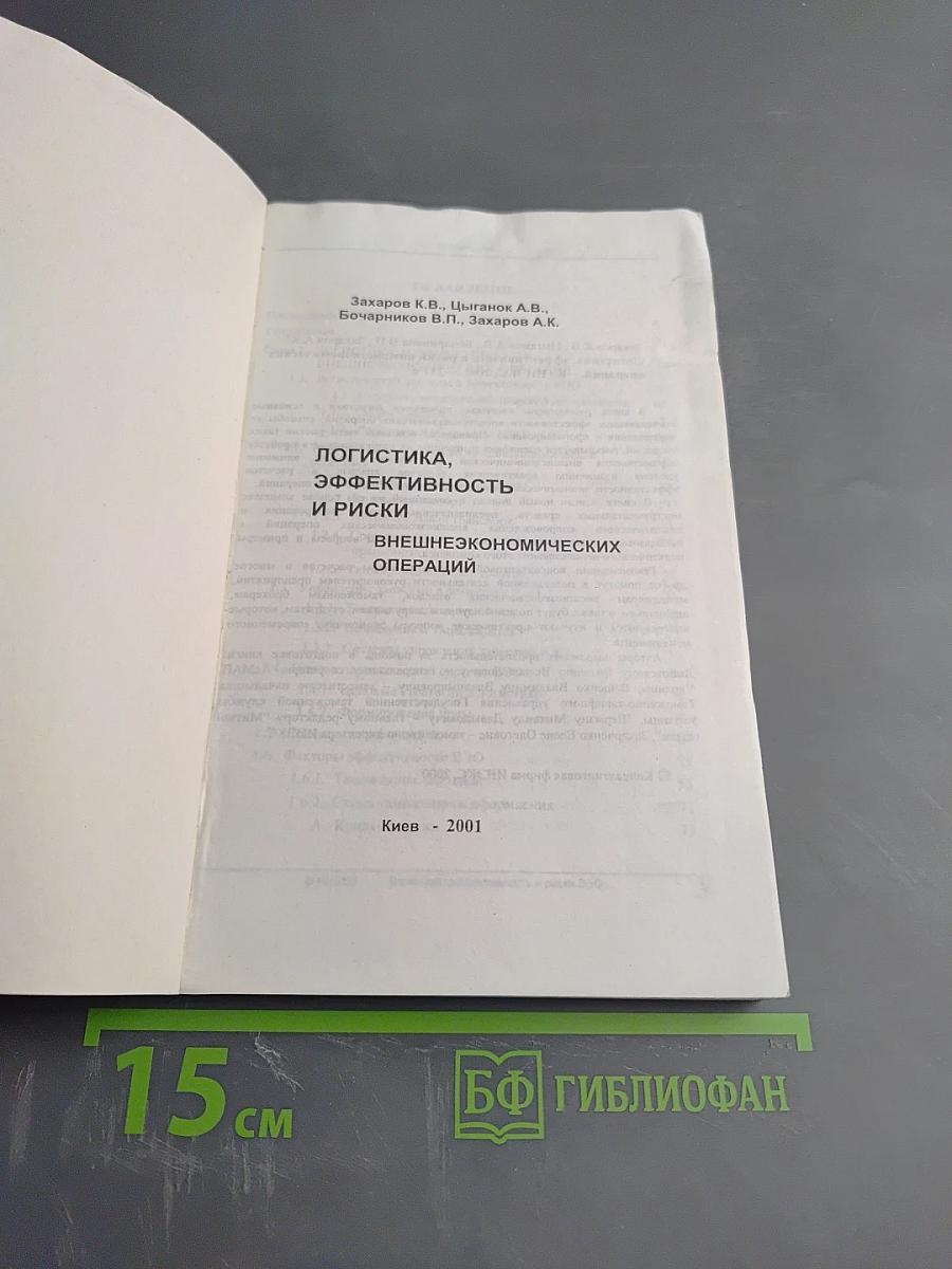 Логистика, эффективность и риски внешнеэкономических операций