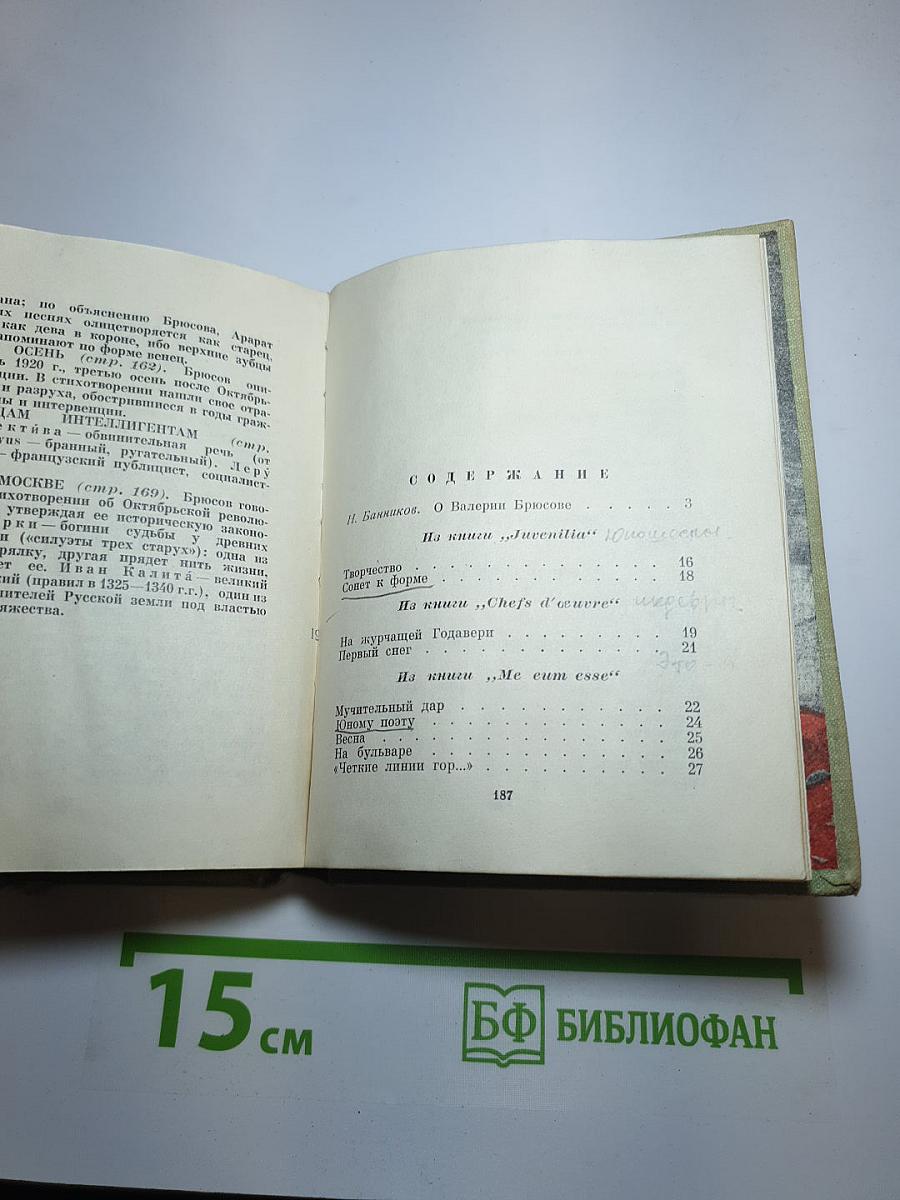 Валерий Брюсов. Стихотворения