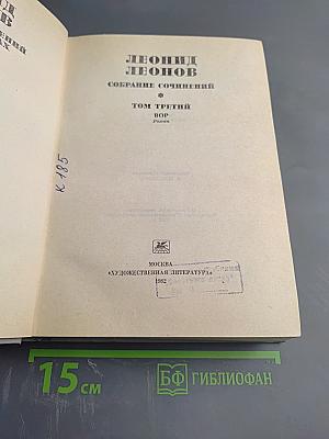 Собрание сочинений: Том третий. Вор. Роман