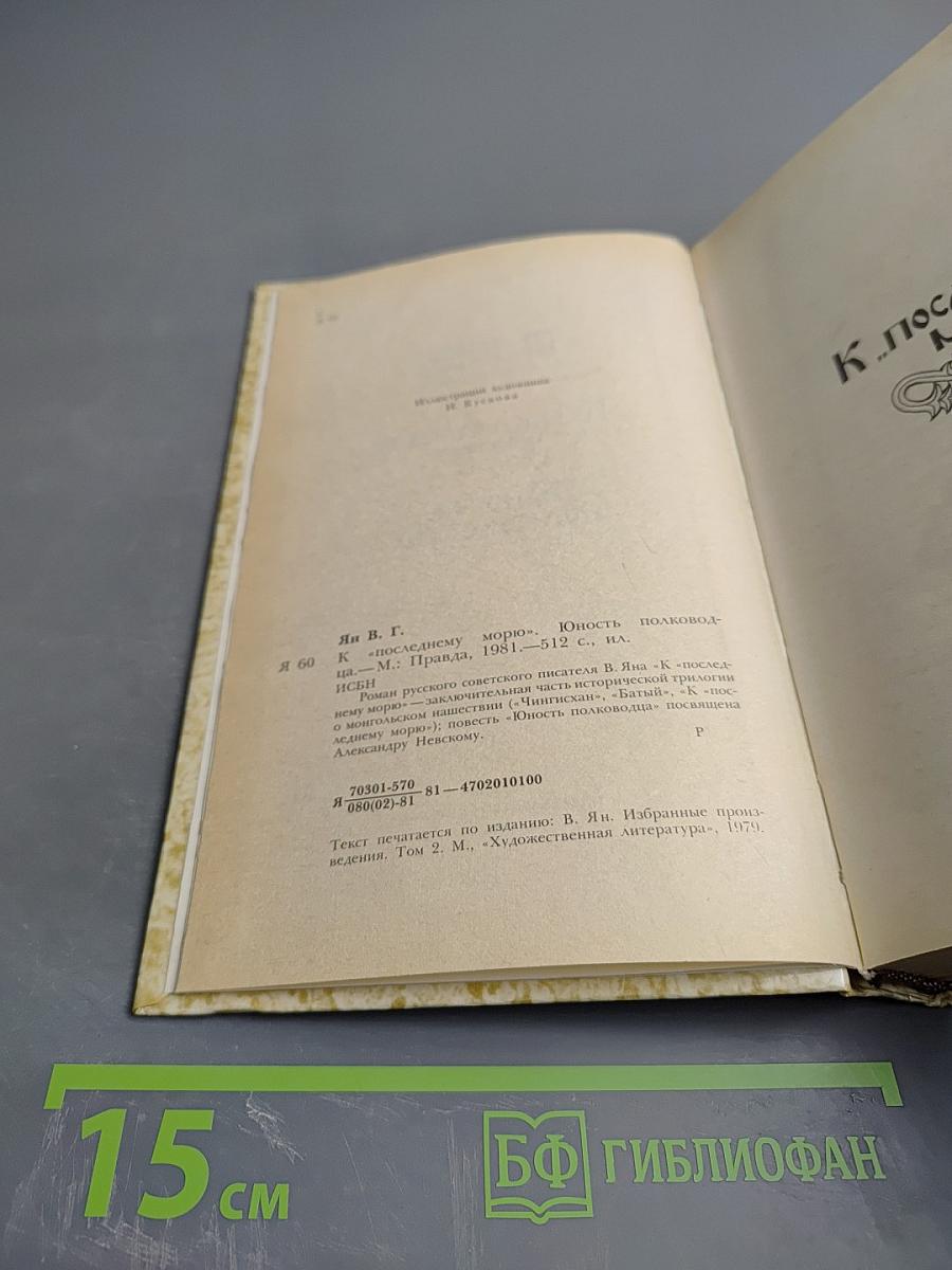 К "Последнему морю". Юность полководца