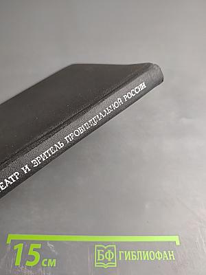 Театр и зритель провинциальной России. Вторая половина XIX века