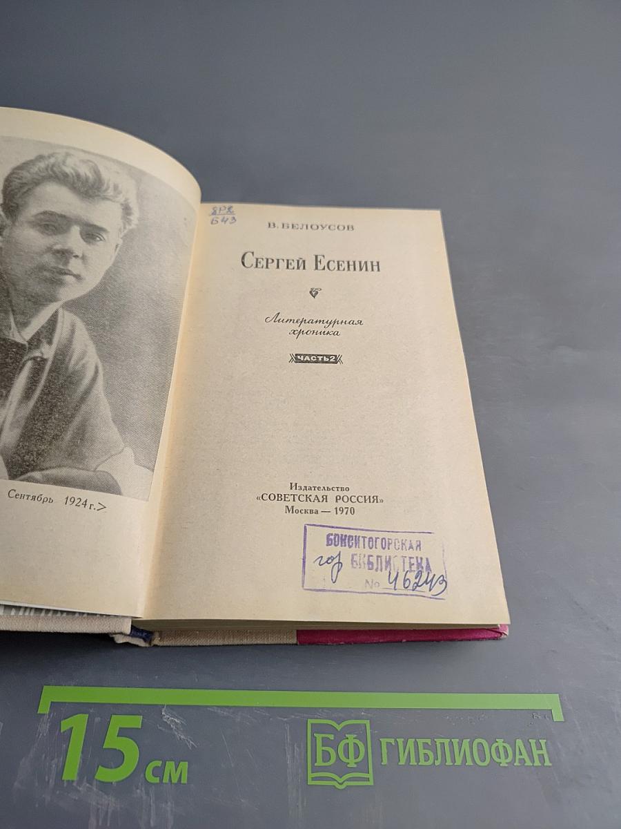 Сергей Есенин. Литературная хроника. Часть 2