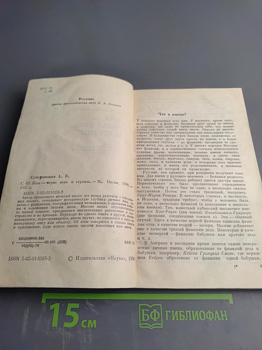 Имя через века и страны