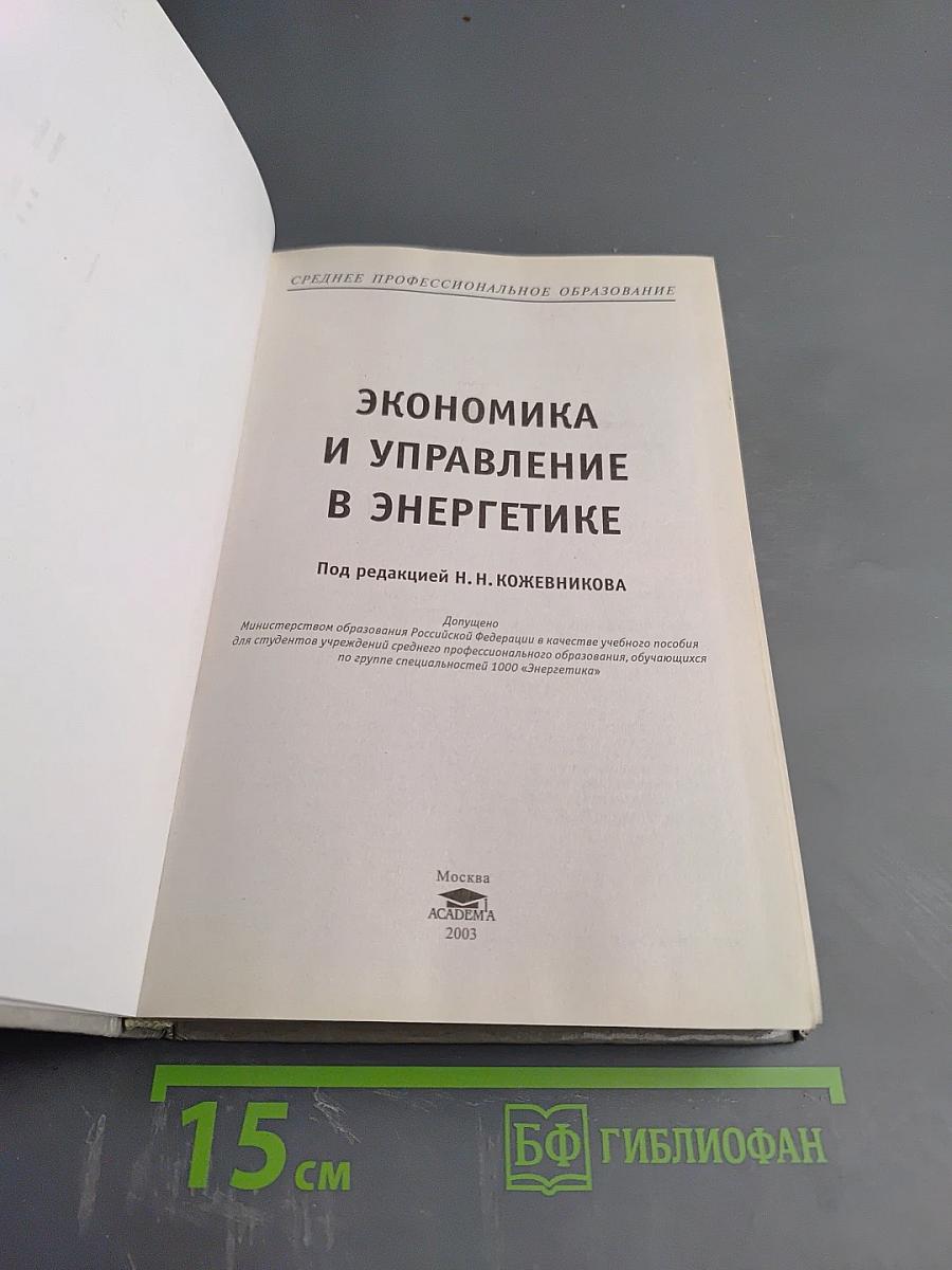 Экономика и управление в энергетике
