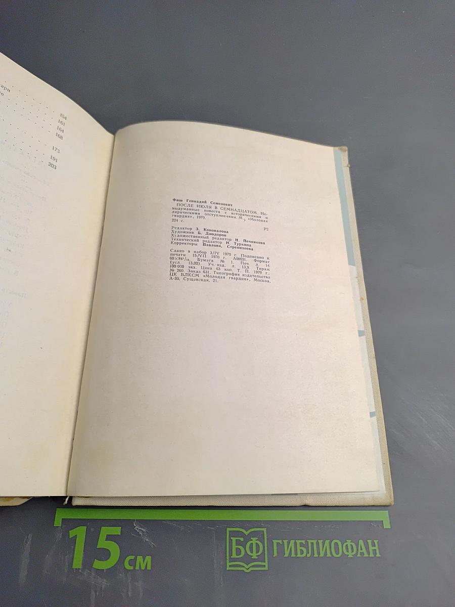 После июля в семнадцатом