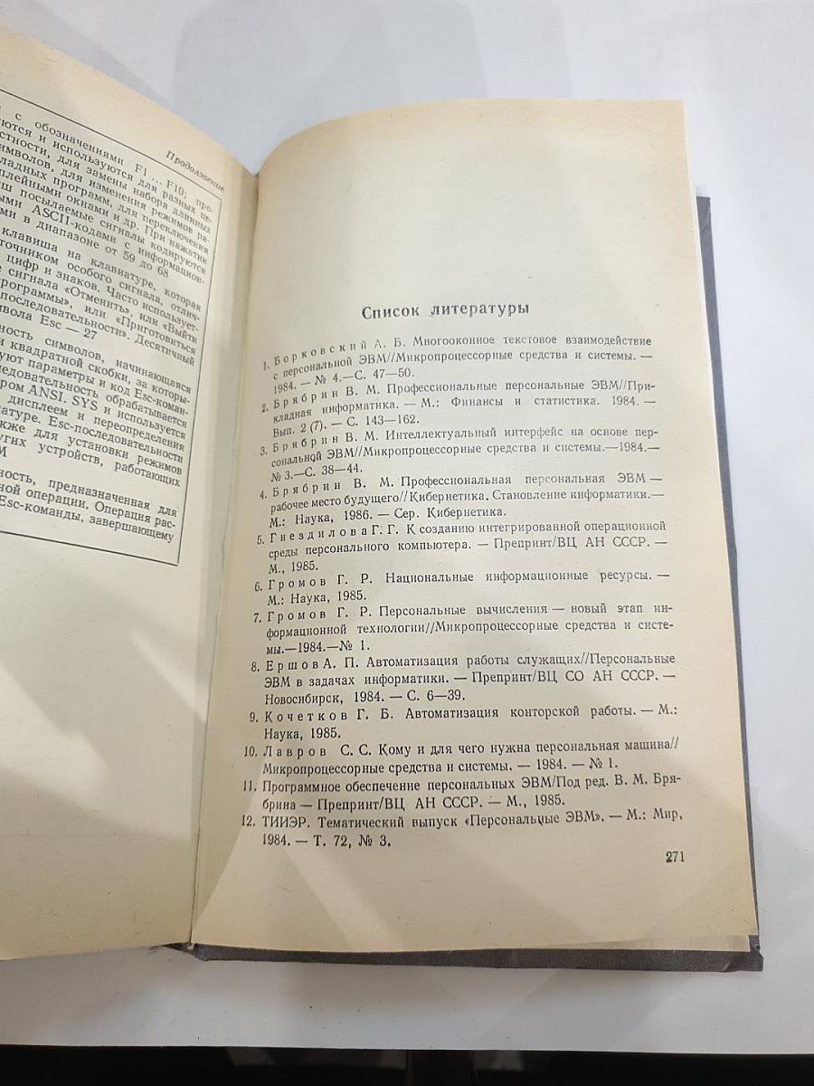 Программное обеспечение персональных ЭВМ