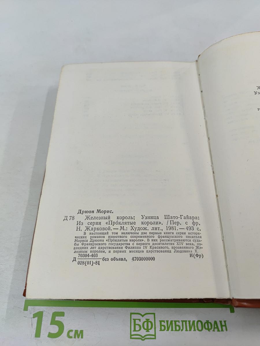 Железный король. Узница Шато-Гайара