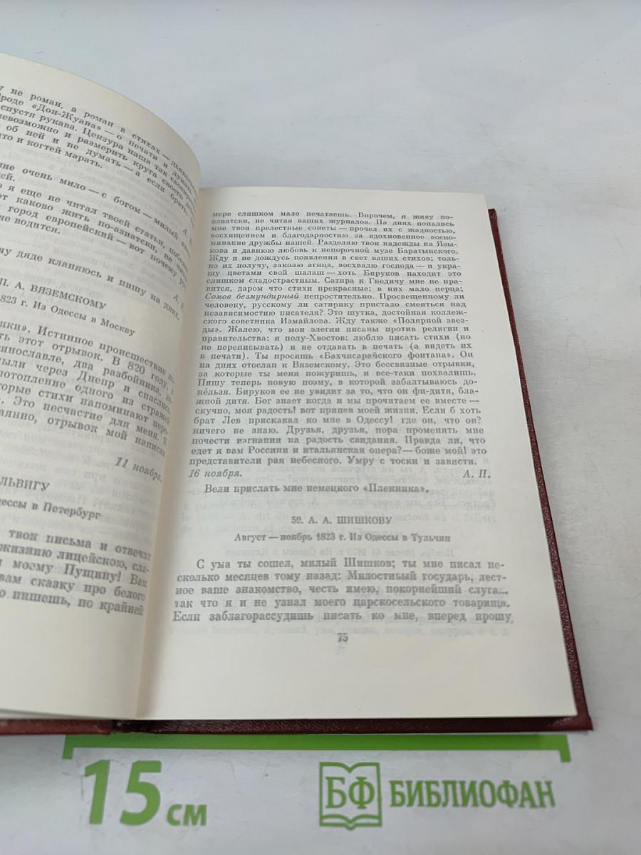 А.С. Пушкин. Собрание сочинений. Том девятый: Письма 1815-1830 годов