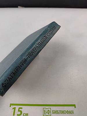 Фрагменты театральной судьбы