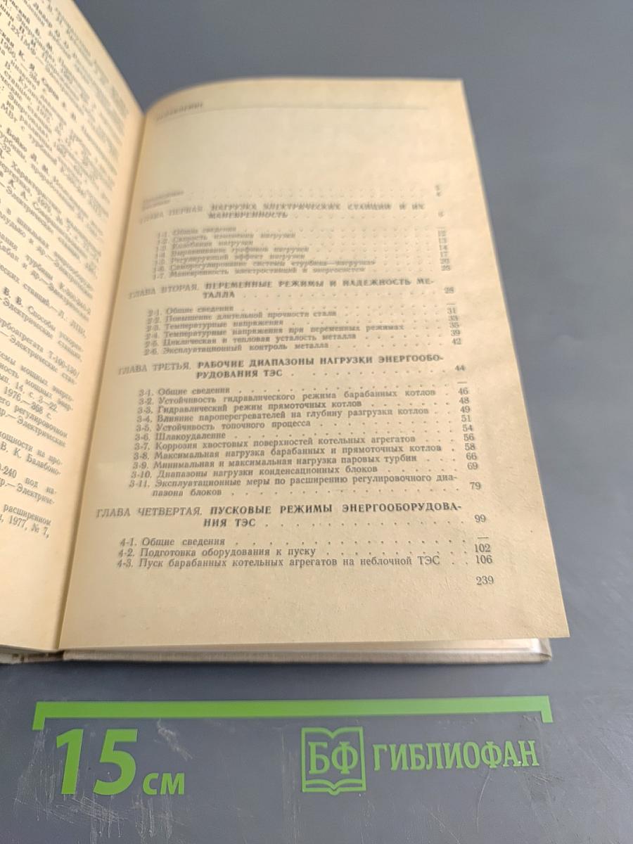 Режимы тепловых электростанций