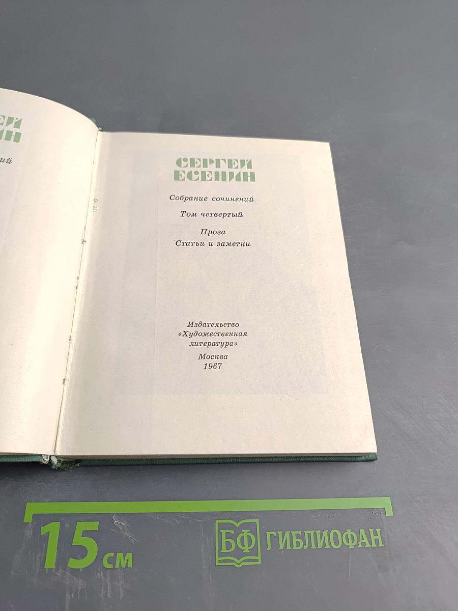 Собрание сочинений. Том четвертый. Проза. Статьи и заметки
