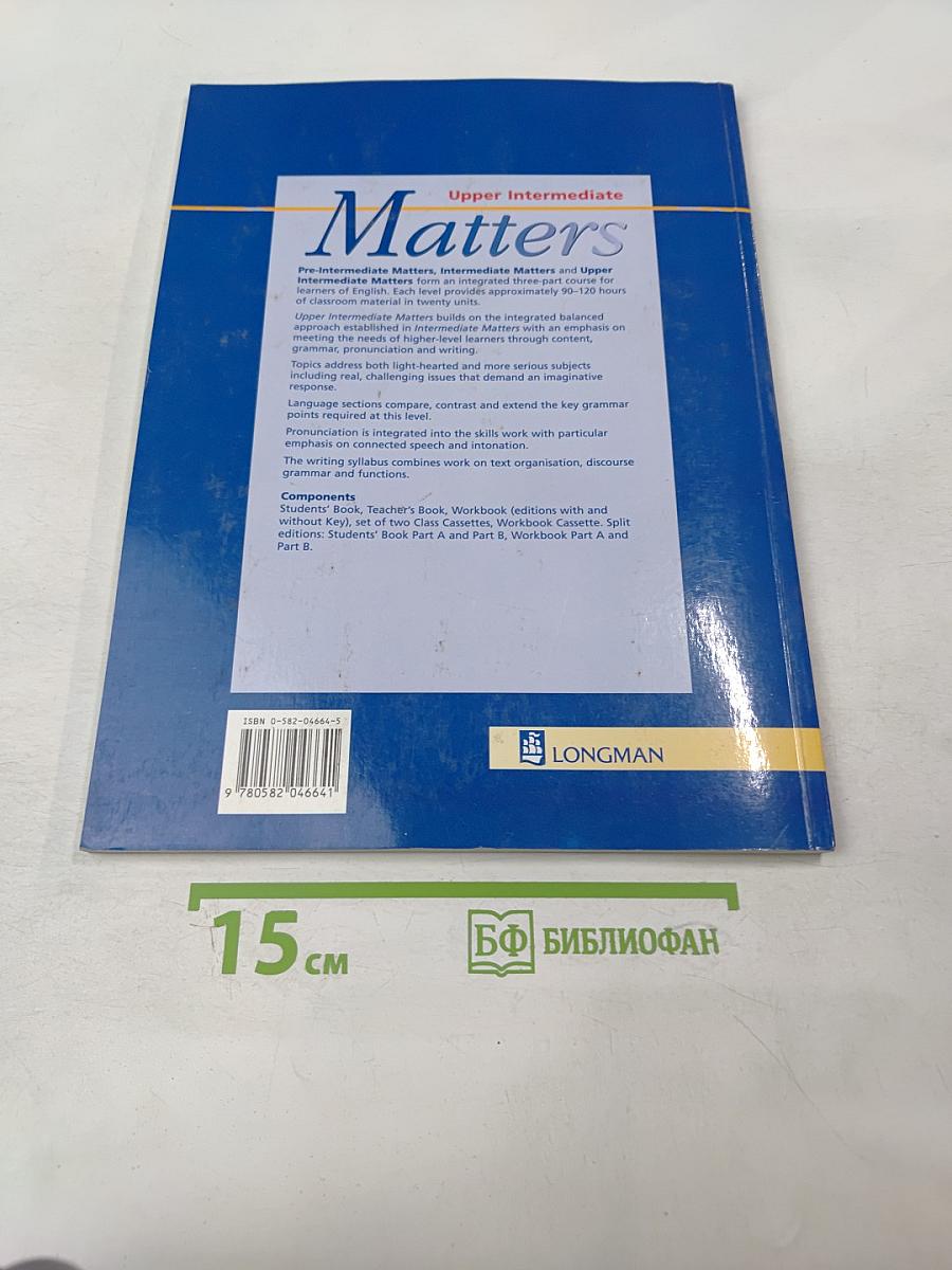 Matters Upper Intermediate Students' Book