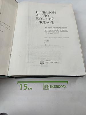 Большой англо-русский словарь. Том 1