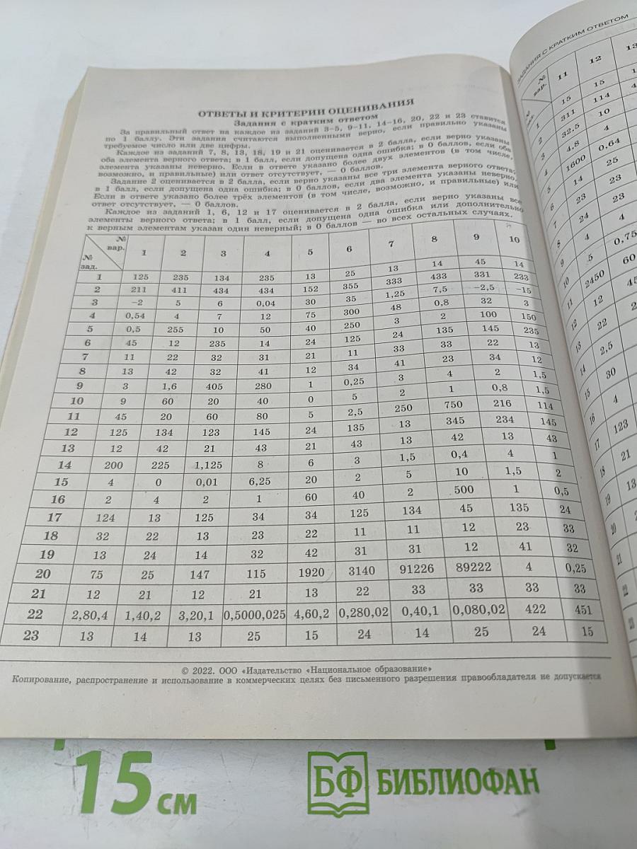 ЕГЭ 2022. Физика. Типовые экзаменационные варианты