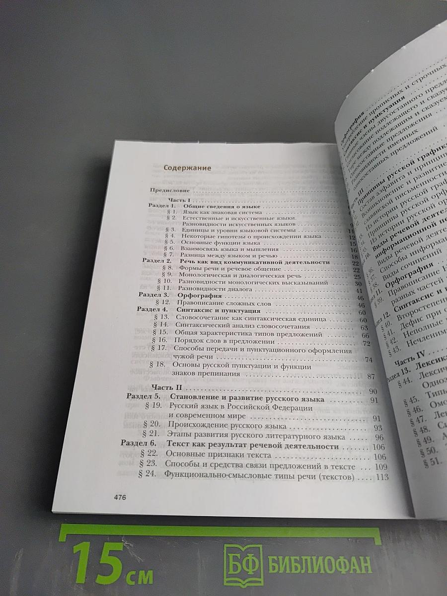 Русский язык 10 класс