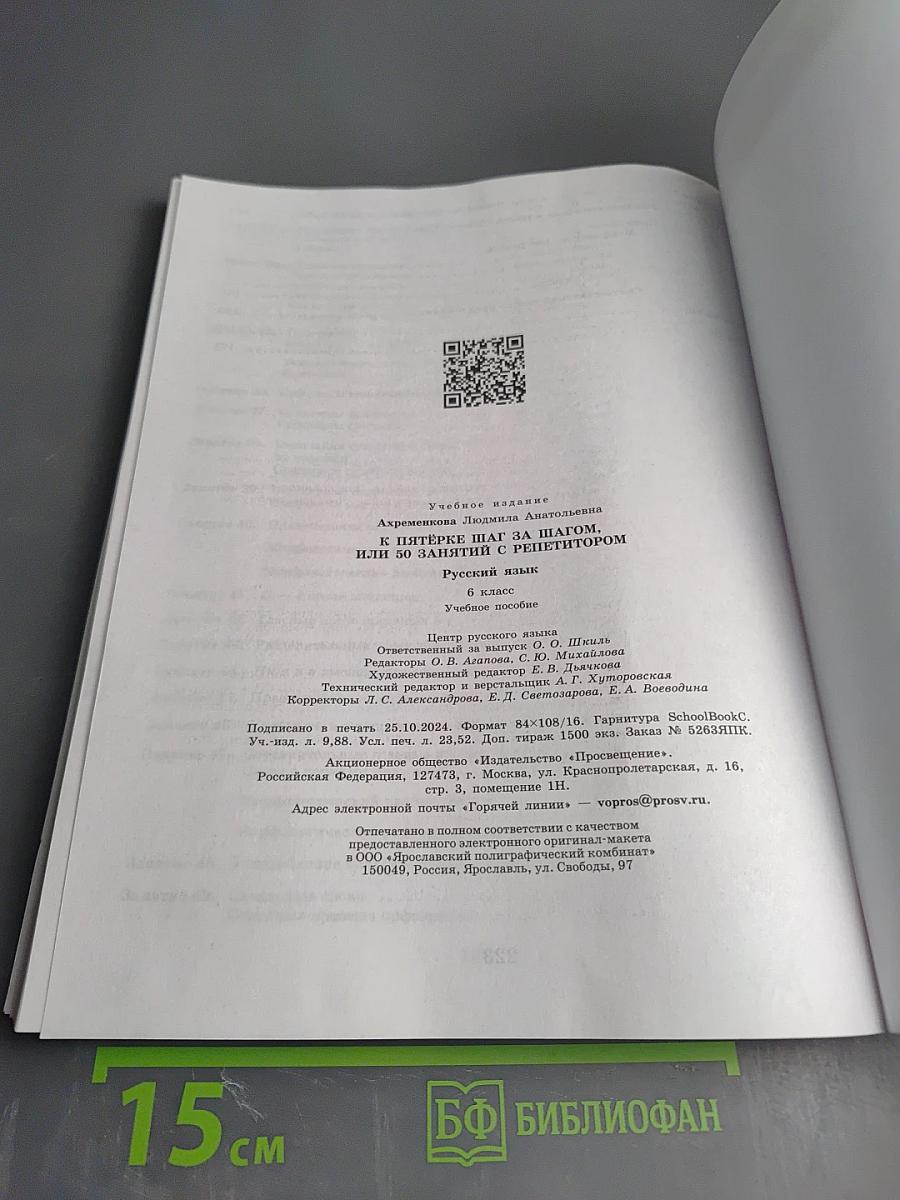 К пятёрке шаг за шагом, или 50 занятий с репетитором. Русский язык 6 класс