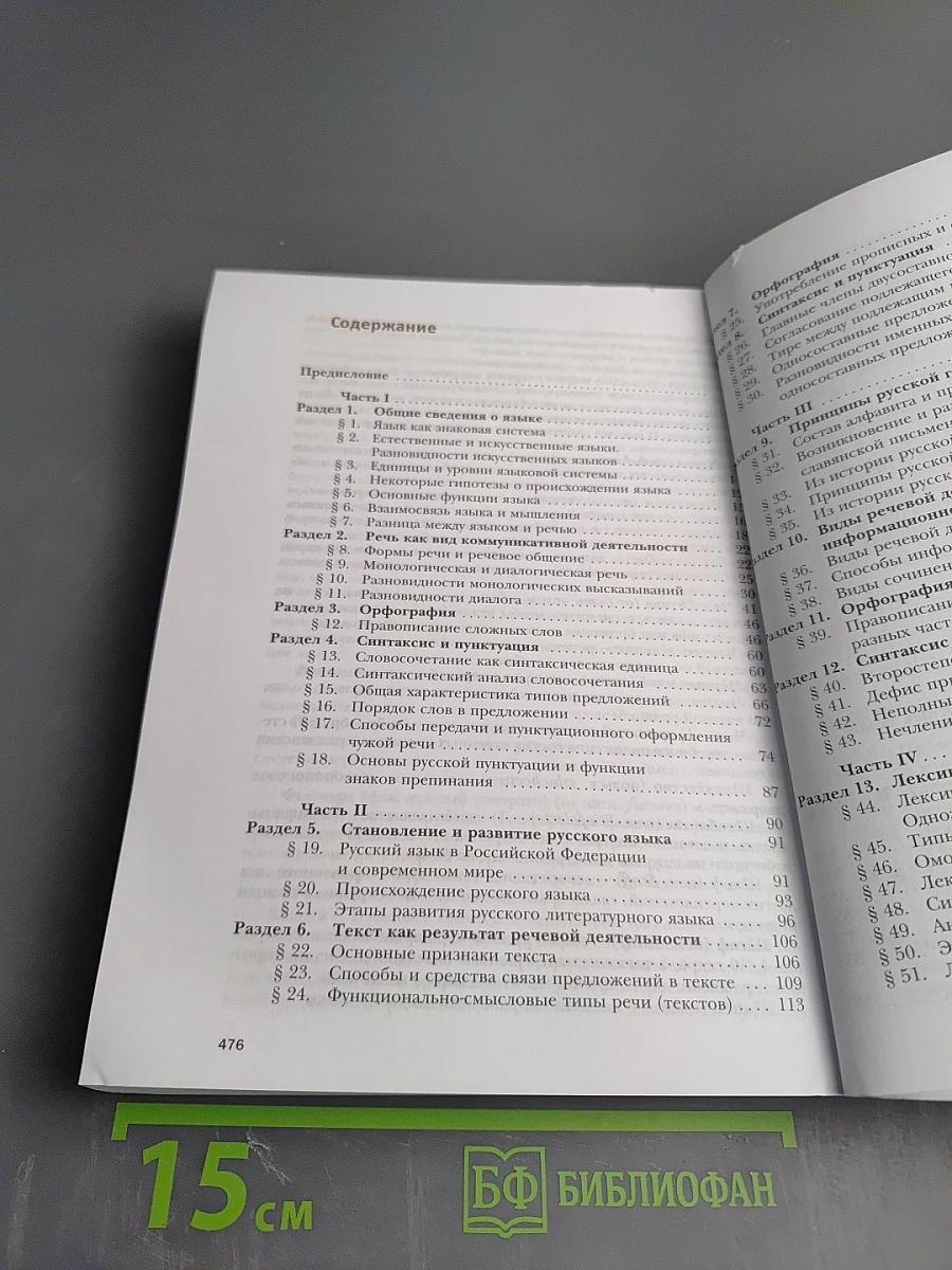 Русский язык 10 класс