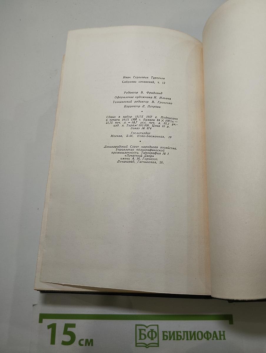 Собрание сочинений. Том Двенадцатый. Письма 1831-1883