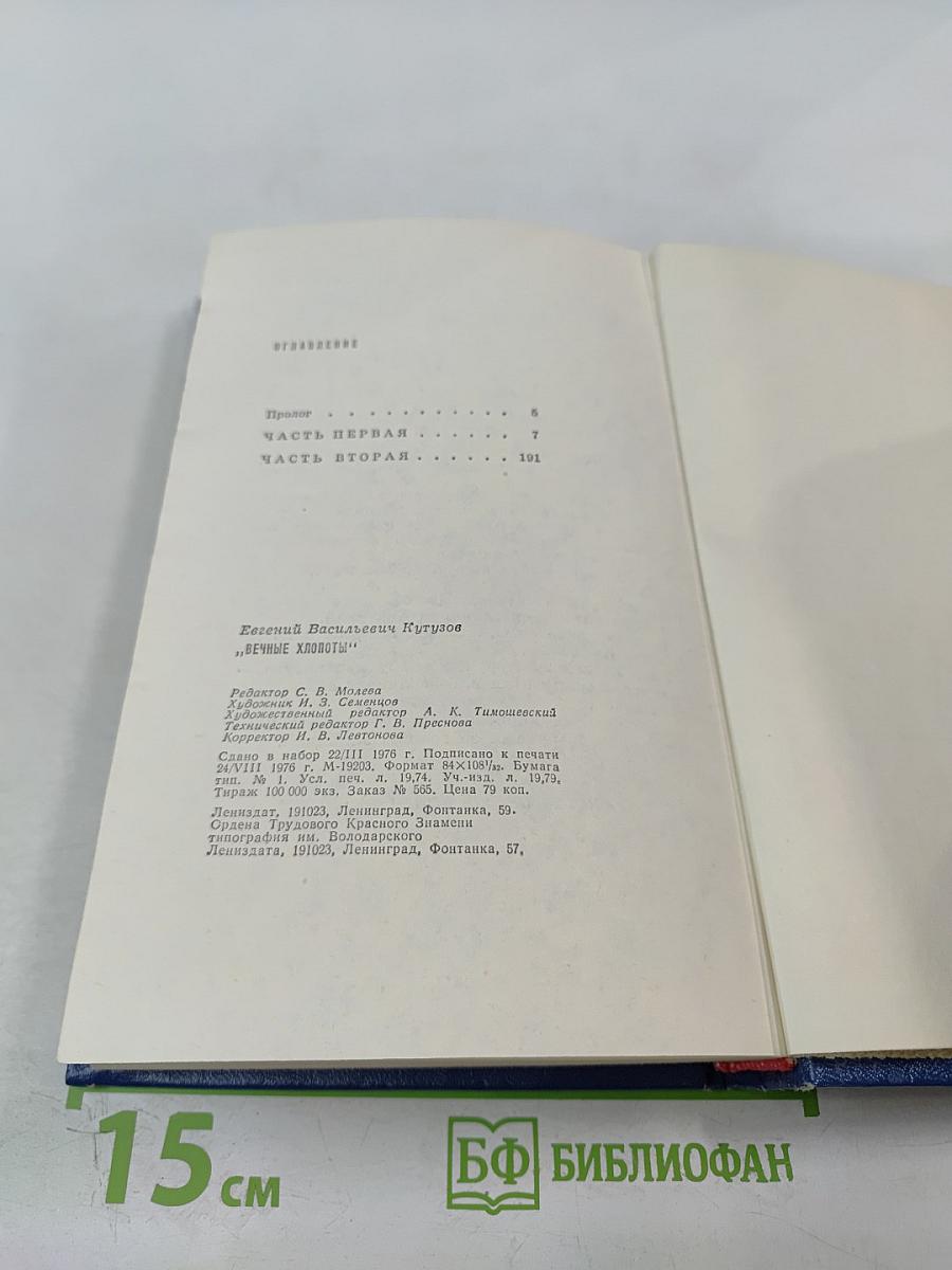 Вечные хлопоты. Книга первая