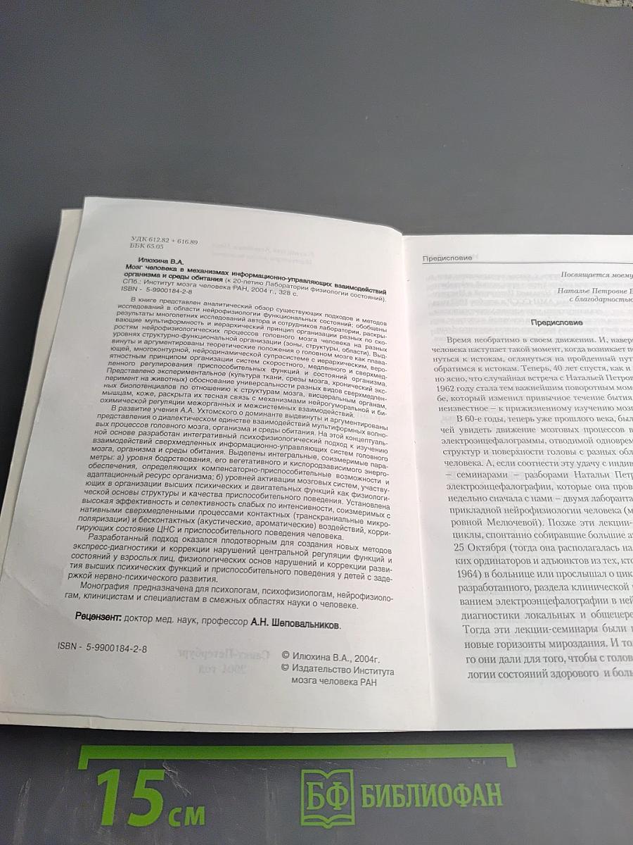 Мозг человека в механизмах информационно-управляющих взаимодействий организма и среды обитания