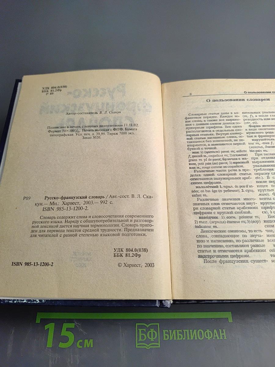 Русско-французский словарь